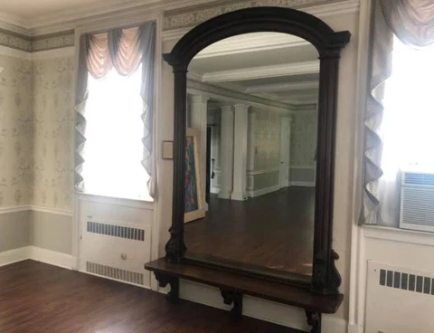 1854 Victorian Walnut Mirror, 12' x 6', great historical records Cover