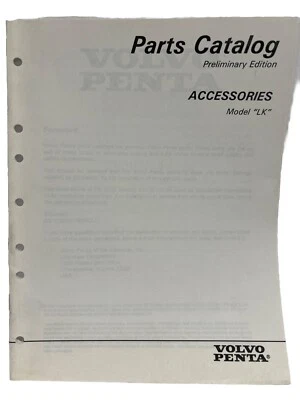 Volvo 7797350-1 Original OEM Edición Preliminar Accesorios Piezas Catálogo “LK” Foto 1 de 2