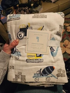 Pottery barn  construction flannel sheet set - Picture 1 of 1