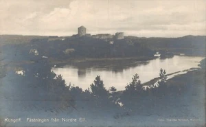 Suecia Kungälv Fästningen fran Nordre Elf RPPC B54 - Imagen 1 de 2