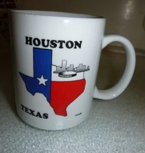 Houston, Texas State Flag Souvenir Coffee/Tea Mug Free Shipping - Picture 1 of 4