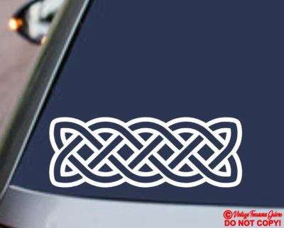 CELTIC SAILOR'S KNOT 乙烯基贴花车窗保险杠贴纸 GAELIC 爱尔兰符号 — 第 1/2 张图片