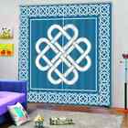 Simple And Favorite Concentric Knot Printing 3d Blockout Curtains Fabric Window