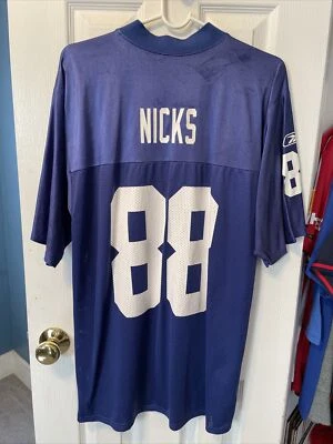 Hakeem Nicks New York Giants football Reebok men’s blue jersey size medium - Image 1 of 2