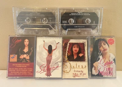 6 SELENA CASETTE BUNDLE w/ Amor Prohibido, Dreaming Of You, Soundtrack & more - Image 1 of 3