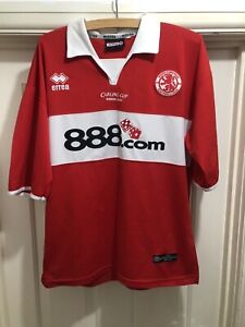 Middlesbrough 2004-2005 Carling Cup Home Shirt Football Shirt Size Large L Red