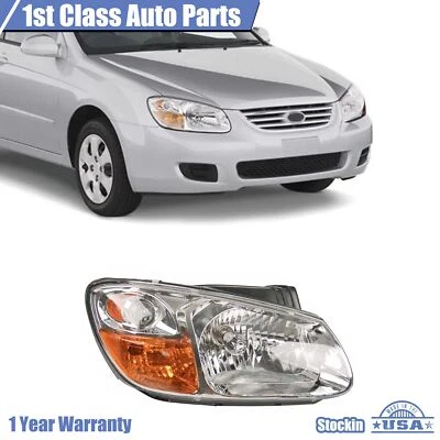 Headlight Assembly For 2007-09 Kia Spectra Right Clear Lens W/ Halogen Bulb - Image 1 of 4