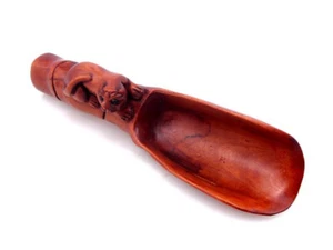 Boxwood Hand Crafted Tea/Coffee Scoop Zodiac TIGER Handle Feng Shui #01092208 - Picture 1 of 4