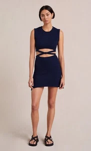FREE PEOPLE Bec & Bridge Effie Knit Mini Dress Black US 6 UK 10 RRP $240 - Picture 1 of 11