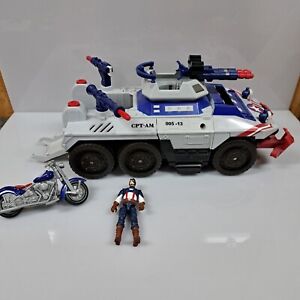 Captain America Strikefire Transport Ultimate Assault Vehicle Motorcycle Capt