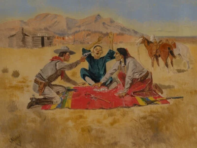 Impresión Giclee Occidental Not a Chinaman's Chance de Charles M Russell + Envío Gratis Foto 1 de 4