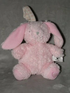 Snuggle Chums rabbit soft toy pink bunny Toys R US rattle - Picture 1 of 5