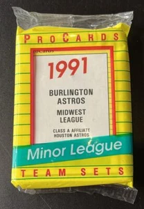 1991 Burlington Astros ProCards #2792-2819 Factory Sealed Team Set Bag 28 cards - Picture 1 of 3
