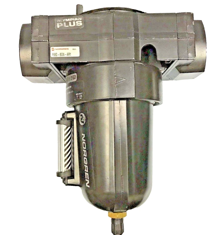 NORGREN  F68G Olympian Plus F68G-BGN-AR1 Compressed Air Filter G 1-1/2" Metal - Image 1 of 4