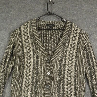 Forever 21 Cardigan Womens Small Multicolor Long Sleeve Button Up V Neck Knit - Image 1 of 4