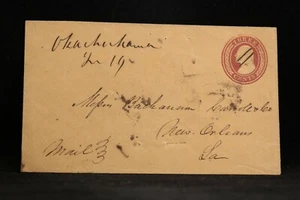 Mississippi: Okachickama 1850s 3c Entire Cover, Ms, Dpo Yalobusha Co - Picture 1 of 2