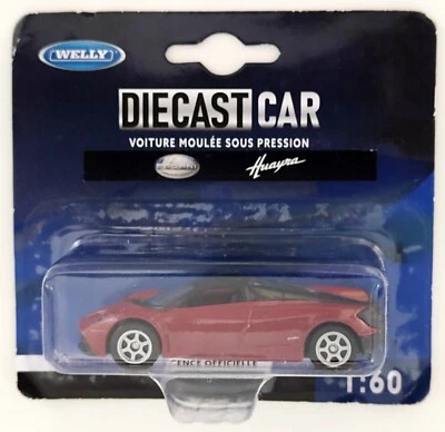 COCHE DEPORTIVO DIECAST WELLY 1:60 PAGANI HUAYRA CON LICENCIA OFICIAL, VENDEDOR CANADIENSE Foto 1 de 4