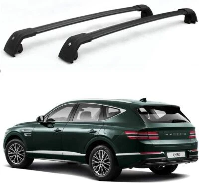 2 piezas para barras transversales bloqueables Hyundai Genesis GV80 barras transversales de riel de techo Foto 1 de 4