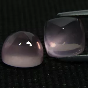 8,36 cts 100% quarzo rosa naturale 9 mm coppia pietre preziose abbinata pan di zucchero rif-VDO - Foto 1 di 5