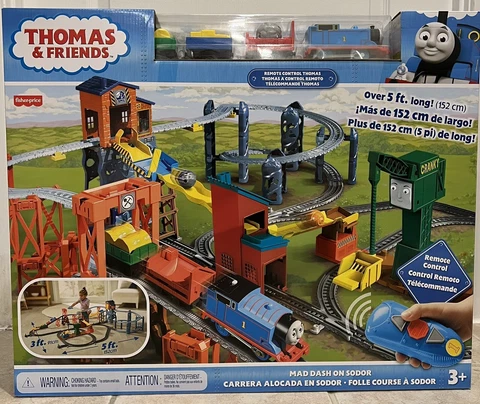 Thomas and Friends Mad Dash On Sodor RC Train Set - Complete Set - New In Box Cover
