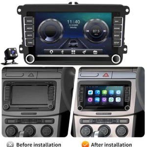 Radio de coche 7" Android 9.1 GPS NAVI para VW GOLF 5 6 Passat Polo Touran T5 + cámara - Imagen 1 de 12