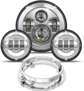 7 Inch Led Motorcycle Headlight For Harley Davidson Road King Street Glide - Picture 1 of 7