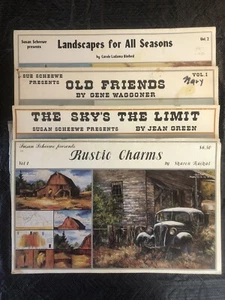 Susan Scheewe Oil Painting Books lot of 4 Rustic Charms Old Friends Landscape - Picture 1 of 10