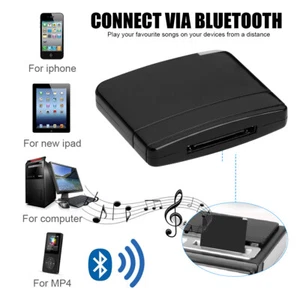 30Pin Dock Bluetooth A2DP Musik Empfänger Adapter für Apple iPad iPod iPhone - Bild 1 von 11