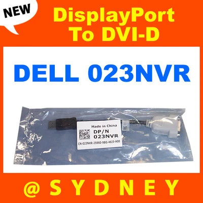 NEW DELL DisplayPort/Display Port To DVI-D Cable/Adapter/Converter 23NVR/023NVR - Image 1 of 2