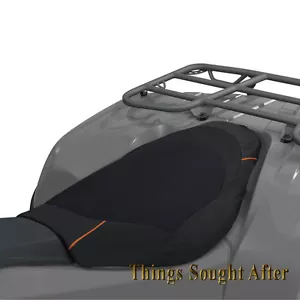 Deluxe Padded ATV Seat Cover for All Terrain Vehicle 4 Wheeler Quad Four - Black - Foto 1 di 3