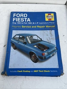 Haynes Service Repair Manual No. 1030. Ford Fiesta. 1983 - 1989. (A to F reg) - Picture 1 of 5
