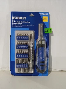 NEU Kobalt 27 Stck Multi Bit Spezialeinsätze Schraubendreher Set mit Nylon Aufbewahrungstasche - Bild 1 von 4