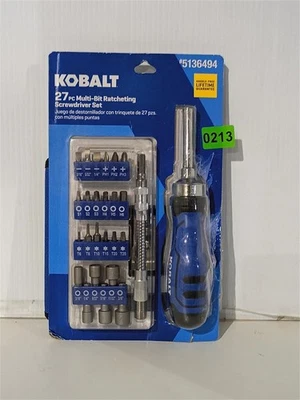 NEW Kobalt 27 Pc Multi Bit Ratcheting Screwdriver Set W/ Nylon Storage Pouch - Image 1 of 4