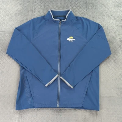 Chaqueta Corona Extra Under Armour Golf Cremallera Completa Azul Manga Larga Hombres XL Tormenta Foto 1 de 4