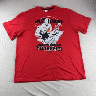 And1 Trash Talk Basketball T-Shirt Mens L Red Shirt Sleeve Crewneck 90s Vintage - Image 1 of 4