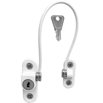 2* Window Door Cable Restrictor Ventilator Child Baby Safety Security Lock UPVC - Image 1 of 4