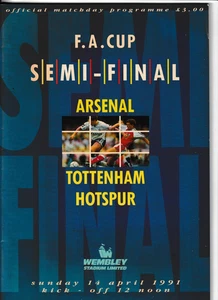 Arsenal v Tottenham Hotspur 1990/91 FA Cup Semi-Final - Picture 1 of 1