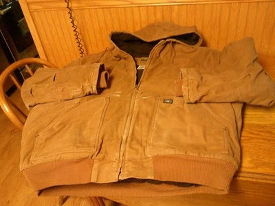 Abrigo con capucha Polar King chaqueta de trabajo marrón aislante polar para hombre 4XLT 4XL alto Foto 1 de 4