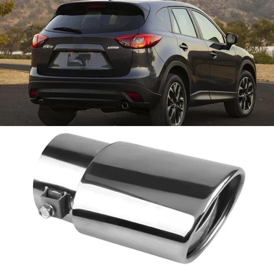 For Mazda 3 5 6 CX-3 CX-5 Chrome Car Exhaust Pipe Tip Muffler Stainless Steel Foto 1 de 4