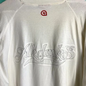 Camiseta de gran tamaño blanca 3XL de algodón puro Akademiks Y2K para hombre - Imagen 1 de 12