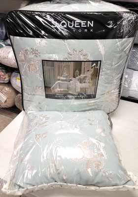 J Queen New York Garden View 5 piezas Juego de edredón y almohada decorativa spa QUEEN Foto 1 de 4