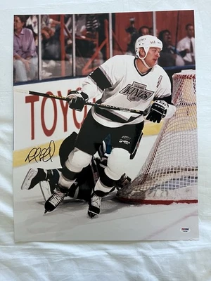 Foto brilhante assinada por Rob Blake Los Angeles Kings 16x20 PSA autenticada - Imagem 1 de 3