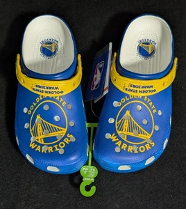 Golden State Warriors Men's Crocs NBA Slip-On Clogs Size 6 Men Size 8 Women - Picture 1 of 4