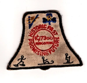 Kingston Ski Club, 1973, parche antiguo vintage, en forma de campana, original - Imagen 1 de 1