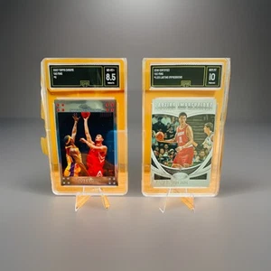 2 card Lot: Yao Ming 2018 Lasting Impressions And 2017 Topps Chrome - Picture 1 of 2