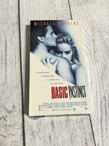 Basic Instinct VHS Sharon Stone Michael Douglas R Murder Erotic Thriller Police - Picture 1 of 2