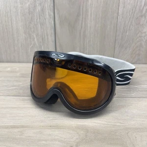 SMITH Snow Ski Goggles Snowboard Skiing Black w/Amber Lens adult - Picture 1 of 7