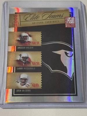 2005 Aquan Boldin/Larry Fitzgerald/Josh McCown Donruss Football #ET-1 Cardinals - Image 1 of 2