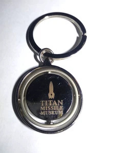 Titan Missile Museum Arizona Collector Chrome Key Chain Rotating Rings Cold War - Picture 1 of 8