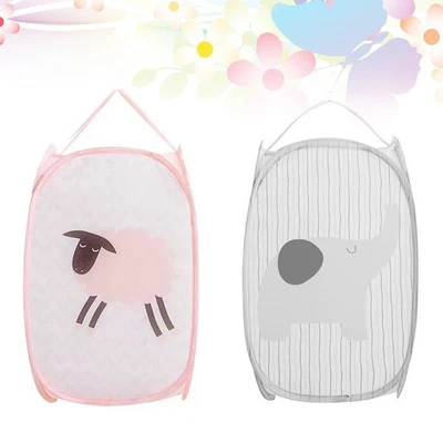  2 Pcs Korb Für Wäsche Kinder Wäschereikorb Stylischer Wäschekorb - Bild 1 von 4